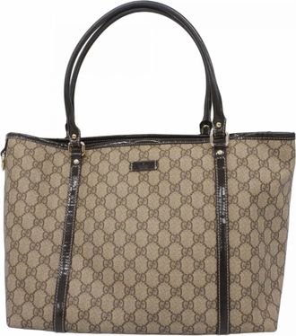 Gucci Brown Pvc Tote Bag (Pre-Owned)