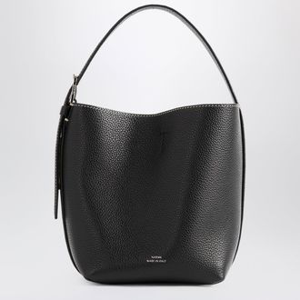 Toteme Tote bag Belted piccola nera in pelle martellata