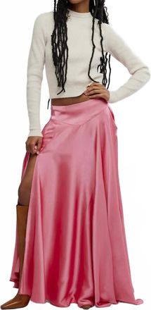 Free People Chilco Maxi Skirt In Raspberry Cake