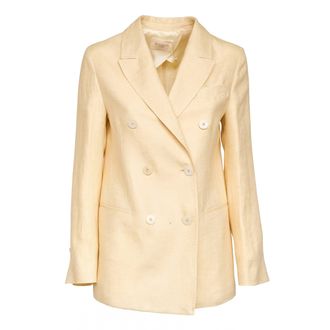 Montedoro Red Terrie Double Breasted Back Vent Blazer