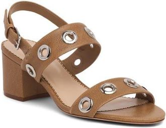 Cinq &agrave; Sept Gemma Grommet Slingback Sandal in Brown Sugar at Nordstrom, Size 10.5Us