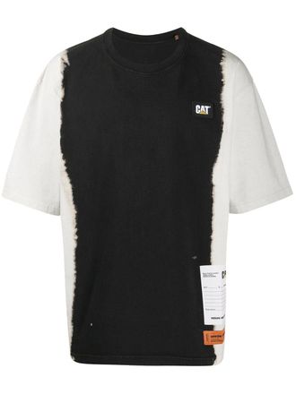 Heron Preston T-shirt oversize con fantasia tie dye - Bianco