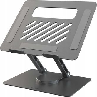 OEM Soporte De Aluminio Spacecase Para Port&aacute;til, 360&deg;, Color Gris