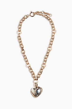 H&M Two-tone Pendant Necklace in Gold-Colored/silver-Colored at Nordstrom