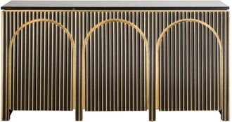 Richmond Interiors Design Sideboard Les Arcs mit schwarzer Marmorplatte