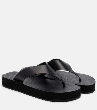 The Row Dune leather thong sandals