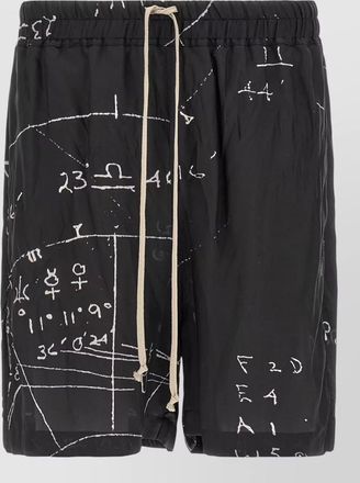 Rick Owens printed knee-length shorts