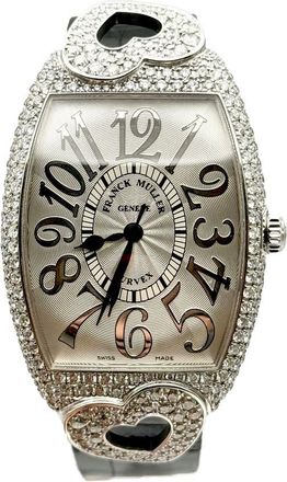 Franck Muller Cintree Curvex Automatic Diamond Silver Dial Ladies Watch 2852 SC RELIEF