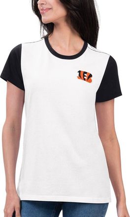 G-III 4Her by Carl Banks Womens G-III 4Her by Carl Banks White/Black Cincinnati Bengals Fashion Illustration T-Shirt at Nordstrom, Size Xx-Large