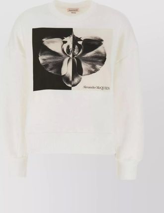 Alexander McQueen cotton printed sweatshirt