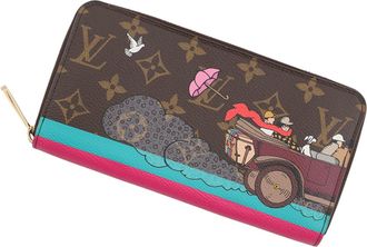 Louis Vuitton Monogram Pink Long Wallet (Bi-Fold) (Pre-Owned)