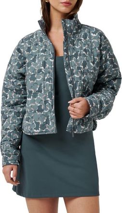 Travis Mathew City Edge Quilted Jacket in Dark Slate Multi at Nordstrom, Size X-Small