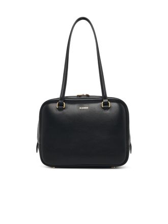 Jil Sander Medium Vision zwarte leren tas