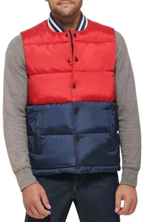 Levi's Puffer Vest in Red Navy at Nordstrom, Size Medium