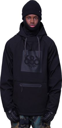 686 Mens Waterproof Hoody - Water & Weather Resistant - Black, X-Large, Black, XL