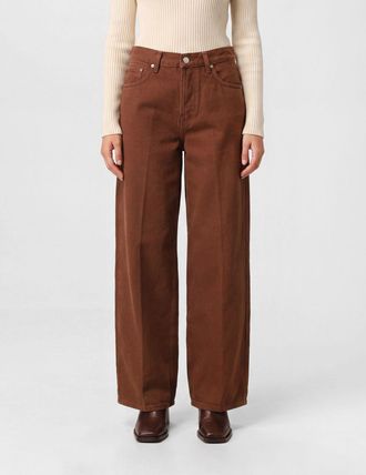 Haikure Jeans Bethany wide leg a vita media in denim di cotone organico