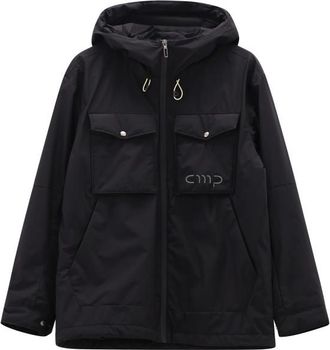 F.lli Campagnolo Jacket Fix Hood with Chest Pockets Regenjacke f&uuml;r Herren | schwarz