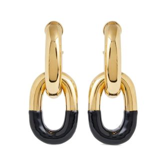 Paco Rabanne Earrings, female, Yellow, Size: ONE SIZE XL Link Earrings