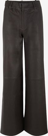 Arma Weite Hose aus glattem Leder Marina