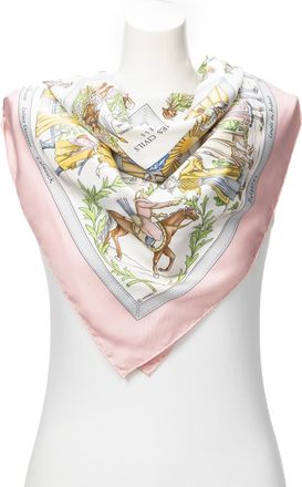 Herm&egrave;s Pre-owned Womens Scarf - Pink - One Size