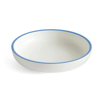 HAY Sobremesa Servierschale, large, weiss / blau