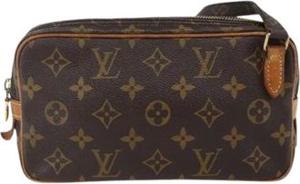 Louis Vuitton Pre-owned Clutches, female, Brown, Size: ONE SIZE Pre-owned Canvas Clutch