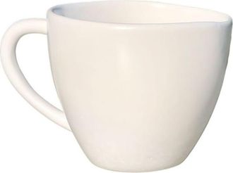 Decoclico Set de 4 tazas de cer&aacute;mica blanca