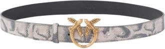 Pinko 3-cm Riem met Love Birds-gesp - Dames - Riemen - Veelkleurig - XS - Leer - Accessoires