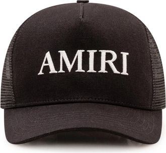 Amiri Core Logo Trucker Hat - Heren - Petten - Zwart - ONE Size - Katoen - Accessoires
