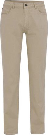 Oscar Jacobson Slim Fit 5-Pocket Chino - Heren - Slim Fit Jeans - Beige - W30 L32 - Katoen - Jeans