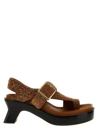 Loewe Brown Open Toe Sandals