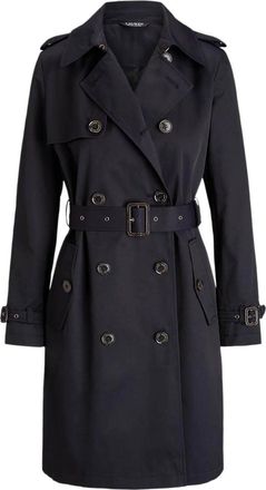 Ralph Lauren Navy Blue Double Breasted Lined Coat