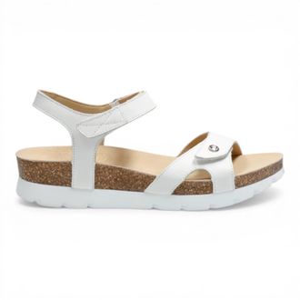 Panama Jack Panama Jack Womens Wedge White Leather Platform Sandals - Sulia B1