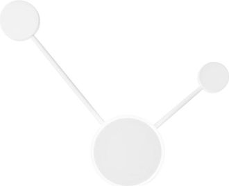 Luce-Ambiente-Design Plafoniera LED ETERE in alluminio bianco 10W con CCT 46x53x10 cm