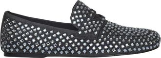 Strategia Velours mocassins met strass - Dames - Loafers - Grijs - 37 EU - Schoenen