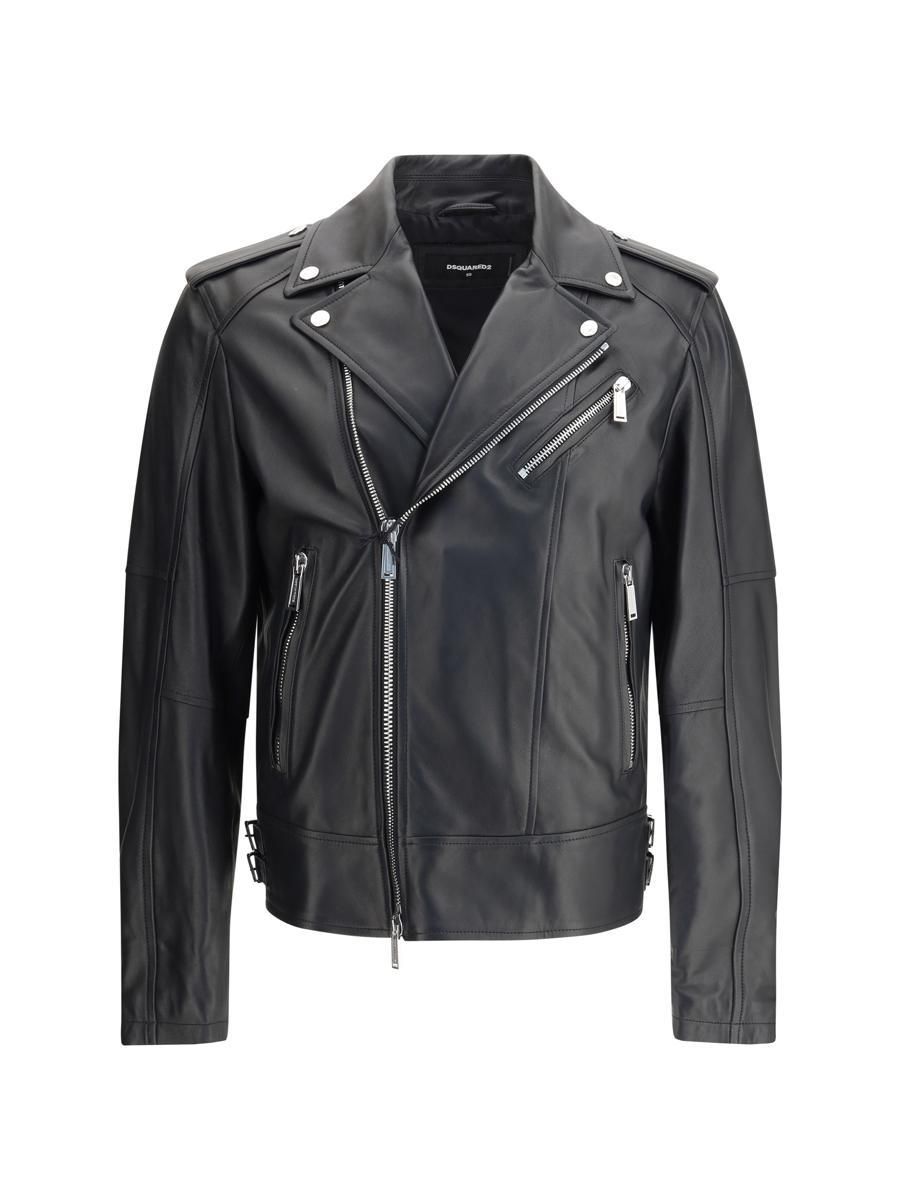 Dsquared2 レザージャケット Dsquared2 ディースクエアード レザー ライダースジャケット