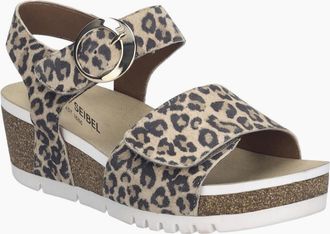 Josef Seibel Womens Quinn 16 Womens Wedge Sandals - Brown - Size: 6.5