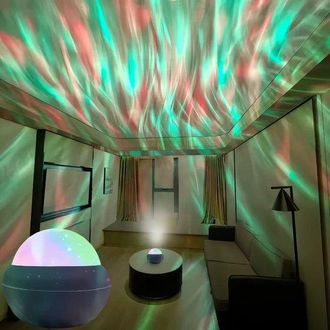 OEM L&aacute;mpara De Techo Con Efecto De Cielo Estrellado Y Agua Ondulante, Luz Nocturna Din&aacute;mica Aurora Para Dormitorio De Ni&ntilde;as