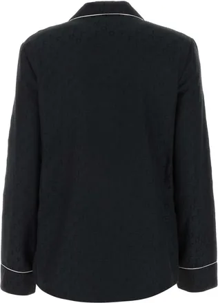 Off-white Silk-Cotton Blend Shirt - Black