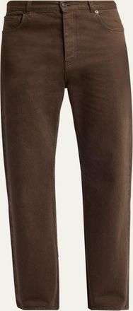 The Row Mens Siouxie Garment-Dyed Cotton Denim Jeans