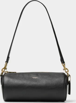 Coach Womens Small smooth leather cylinder bag