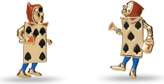 Lele Sadoughi The Nursery Alice Card Soldier Button Earring at Nordstrom