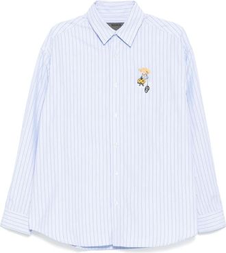 Musium Div. Camicia con ricamo - Blu