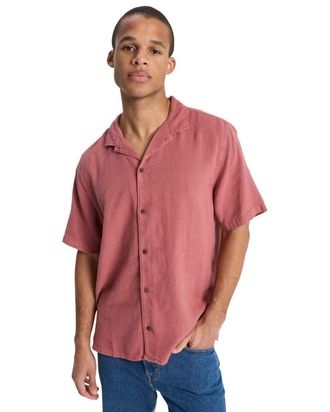 Quiksilver Funktionshemd QUIKSILVER Sunrise, Herren, Gr. XXL, US-Gr&ouml;ssen, burnt russet, Obermaterial: 55% Walkfrottier, 45% Hanf;, Hemden Funktionshemd