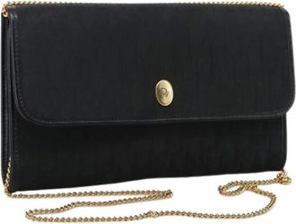 Dior Pre-owned Clutches, female, Black, Size: ONE SIZE Pre-owned Canvas Clutch
