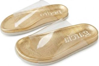 Pedro Garcia Womens Darice Sandal In Gold Nappa/ Jelly