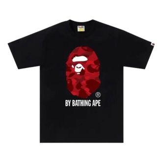 A Bathing Ape Color Camo T-Shirt Black Red 1M30110020-BLACK-RED