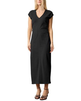 Lilla P Slim Fit Side Tuck Maxi Dress