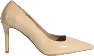 Desa Woman Slip-Ons - Patent Leather Upper, Leather Lining, No Closure, Stiletto Heel, Breathable | Nude - 40