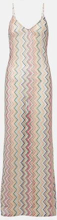 Missoni Zigzag lam&eacute; maxi dress